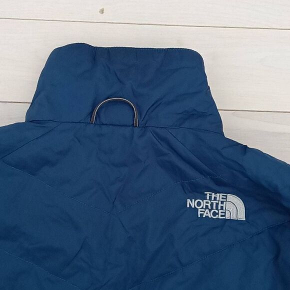 The North Face Men's Quilted Long Sleeve Full-Zip Waterproof Jacket Blue Medium - Picture 3 of 5
